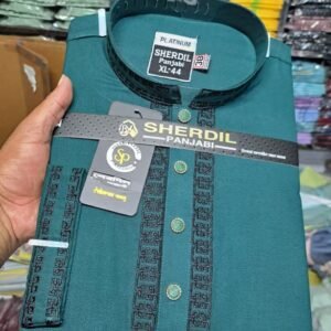 Sherdil Premium Slate Gray Panjabi